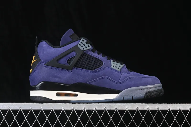 All categories Air Jordan Jordan series basketball shoes Air Jordan 4 LJR version Air Jordan 4 Retro "Lakers" AJ4 Joe 4 Lakers Purple Gold FV5029-500